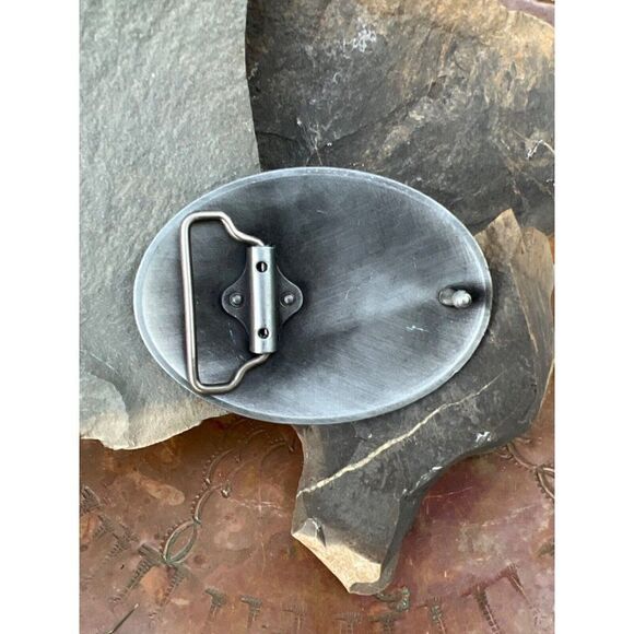 TURQUOISE LARGE CONCHO WESTERN SILVER BELT ADJUSTABLE BUCKLE Men dad Christmas - Picture 5 of 11